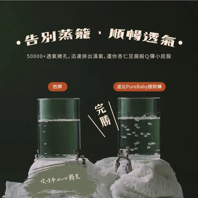 【PureBaby 波比】植萃抑菌 尿布接財褲黏貼型S-XL 4包組 2026全新升級款(北港武德宮獨家聯名)無甲醯胺