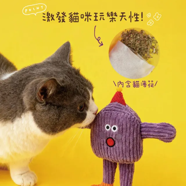【chachacha】貓薄荷+響紙造型玩具 3款