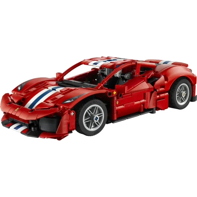 【LEGO 樂高】科技系列 42235 Ferrari 488 Pista 汽車(法拉利 工程模型 禮物 玩具)