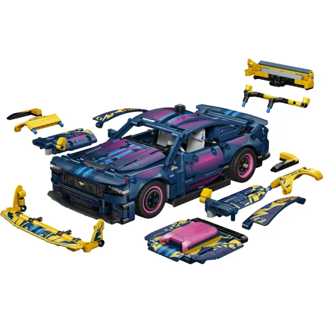 【LEGO 樂高】科技系列 42236 客製化改裝廠 Ford Mustang GT 汽車(福特汽車 汽車模型 禮物 玩具)