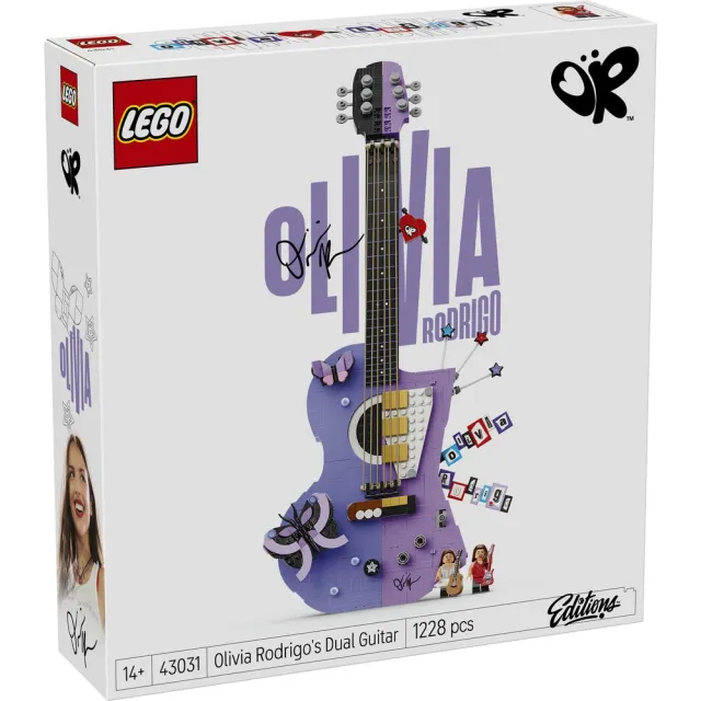【LEGO 樂高】Editions 43031 奧莉維亞．羅德里戈的雙合一吉他(創意遊戲 居家擺設 禮物 玩具)