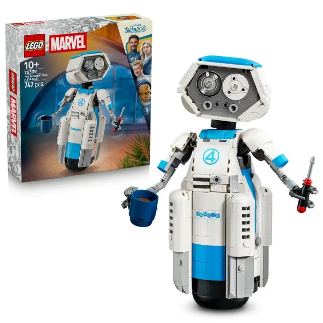 【LEGO 樂高】漫威超級英雄系列 76339 驚奇 4 超人赫比(機器人 漫威影業 禮物 玩具)