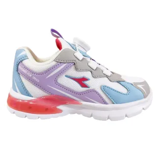 【DIADORA】4E超寬楦中童電燈鞋 女童鞋 童鞋 運動鞋 旋轉扣鞋 中大童