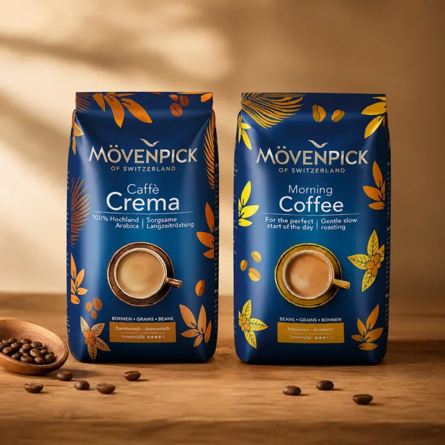 【Movenpick 莫凡彼】咖啡豆2包(500g/包；口味任選)