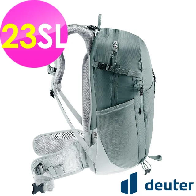【deuter】TRAIL輕量拔熱透氣背包23SL(3440424灰/日用休閒/運動/旅遊/戶外健行/單車旅行)