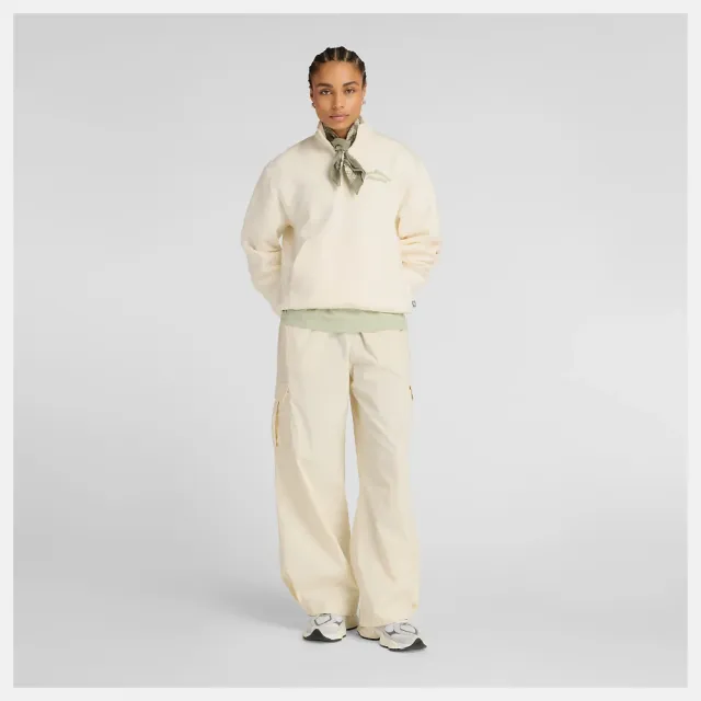 【NEW BALANCE】NB 長褲 女 運動褲 亞規 米 AWP53504LIN