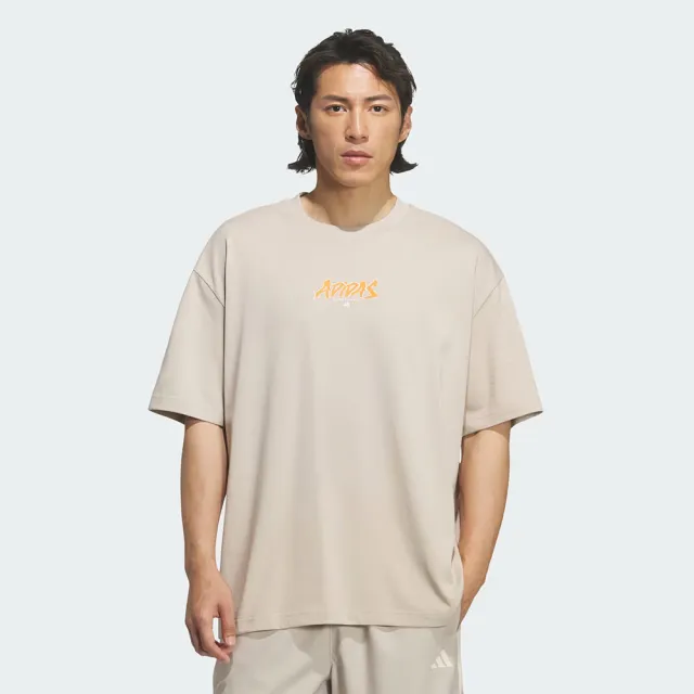 【adidas 愛迪達】短袖上衣 男 訓練 慢跑 亞規 BB ENRGY TEE 米 KS7860