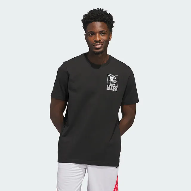【adidas 愛迪達】短袖上衣 男 訓練 慢跑 亞規 KEY CITY WRLD T 黑 KC9255