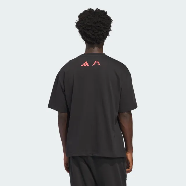 【adidas 愛迪達】短袖上衣 男 訓練 慢跑 ANTED DAWG TEE 黑 JZ9447