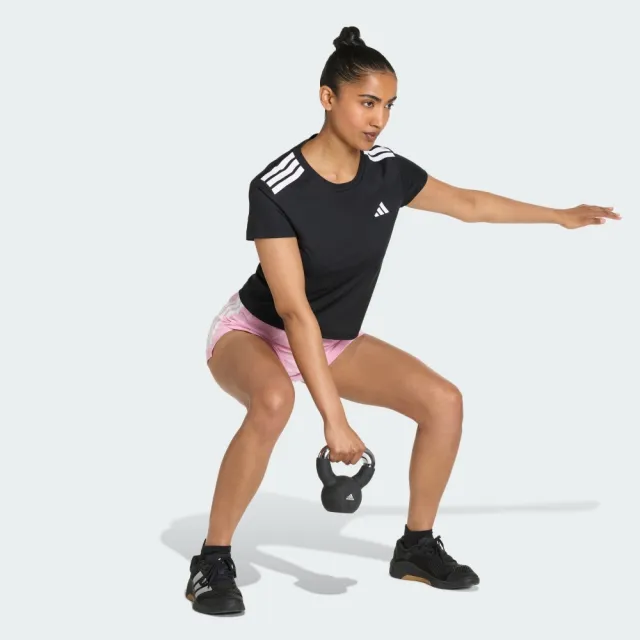 【adidas 愛迪達】短袖上衣 女 亞規 HYG TEE 黑 KC7639