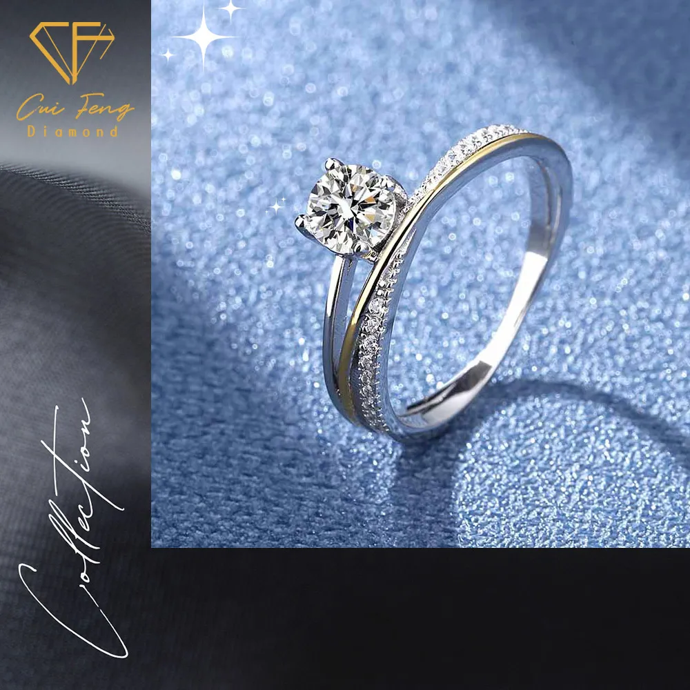 【CF Diamond】戒指 莫桑鑽《三生三世》(50分 七夕情人節 女戒 鑽戒 生日禮物 求婚)