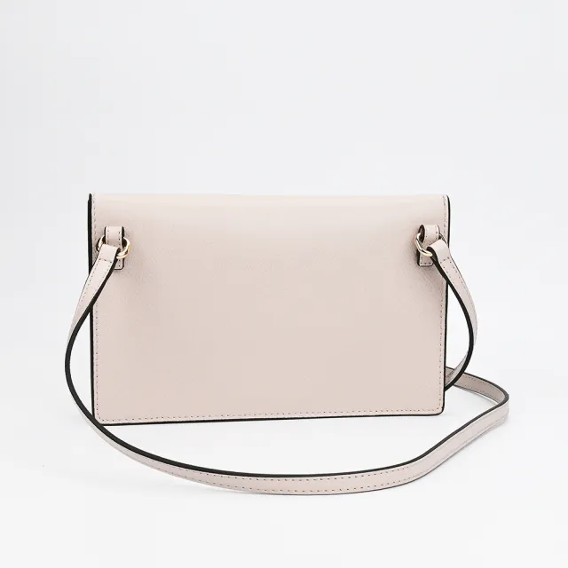 【FURLA 芙拉】Lea XL Pouch 手拿/斜背包(粉白)