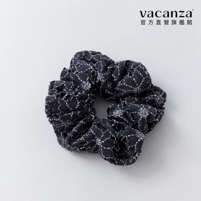 【vacanza】車線花朵 大腸圈 (髮飾 生日禮物)