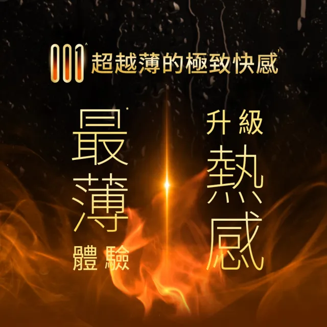 【Durex 杜蕾斯】001水性PU衛生套熱感潤滑裝2盒(共20入 保險套/衛生套/避孕套/安全套/避孕/保險套推薦)