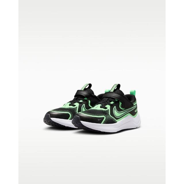 【NIKE 耐吉】運動鞋 跑步鞋 中大童鞋 NIKE COSMIC RUNNER PSV 耐穿 透氣 黑綠 (HM4400016)