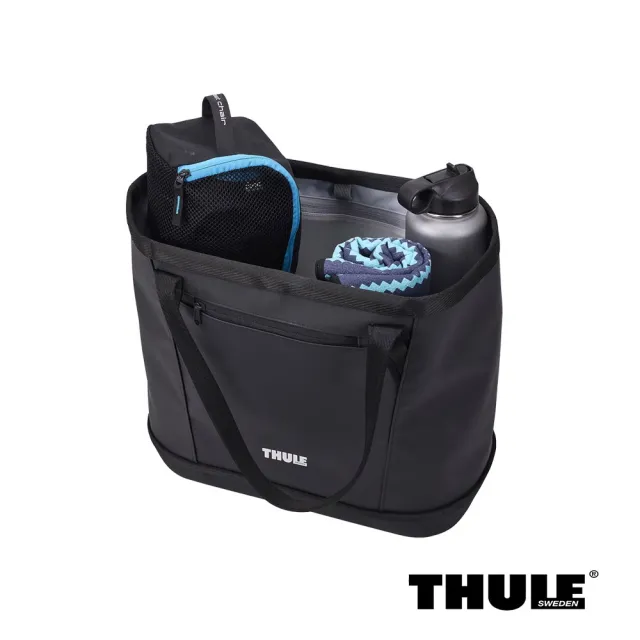 【Thule 都樂】Chasm 托特包 30L 黑色/深卡其色 (週年慶/露營/旅行/收納)