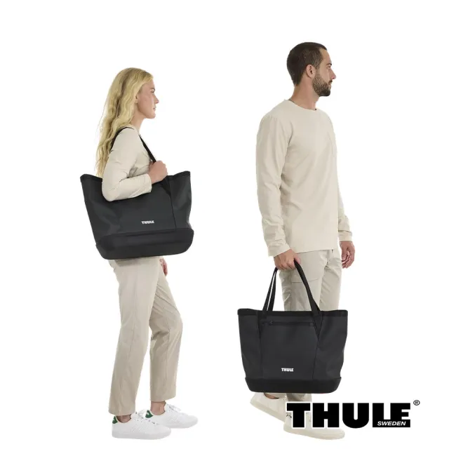【Thule 都樂】Chasm 托特包 30L 黑色/深卡其色 (週年慶/露營/旅行/收納)