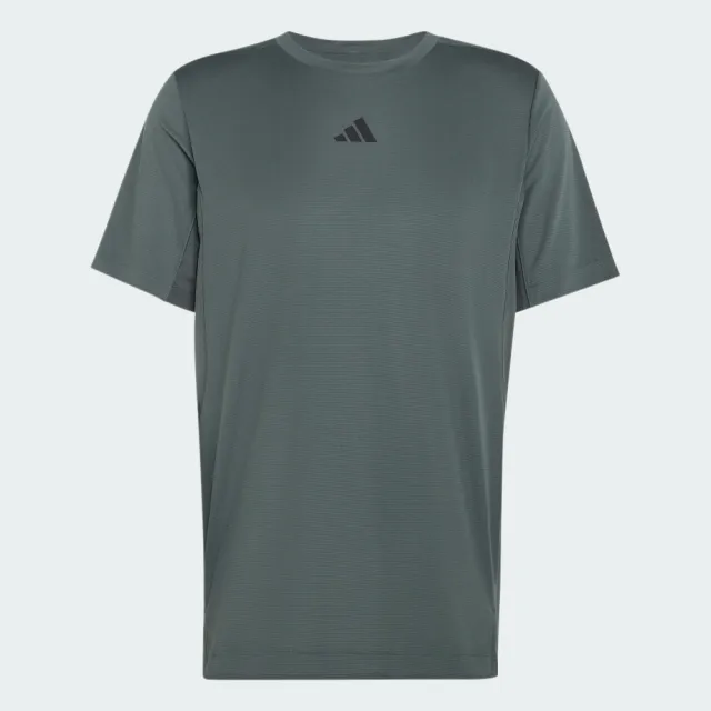 【adidas 愛迪達】短袖上衣 男 訓練 慢跑 亞規 D4T PrimeLift T 灰 KS1147