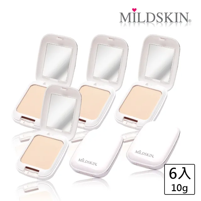 【MILDSKIN 麥德絲肌】淨白隔離礦物粉餅(6入組)