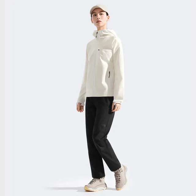 【The North Face】北面女款黑色DWR防潑水戶外徒步長褲|8FJ8JK3