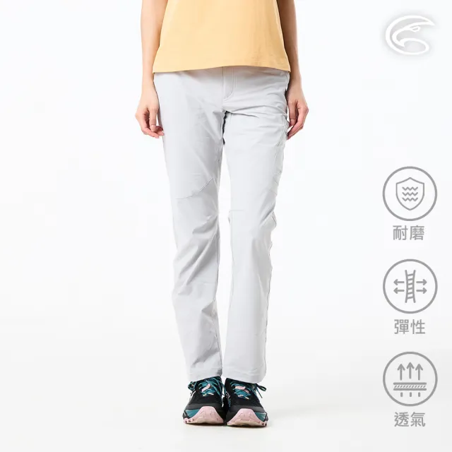 【ADISI】女四向彈極耐磨透氣機能健旅褲 AP2611097 淺蒼灰 S-XL｜四面彈性 耐磨防刮 登山健行 快乾 休閒褲