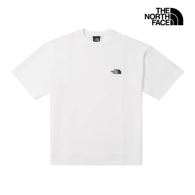 【The North Face】北面UE男款白色寬鬆舒適短袖T恤｜8FC3FN4