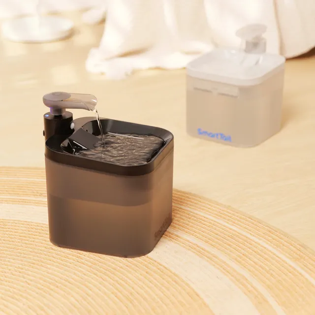 【SmartTaiL】寵物智能無線飲水機S1_白/灰/黑/綠-4400mAh(125天長續航 充電式自動寵物飲水機 狗貓)