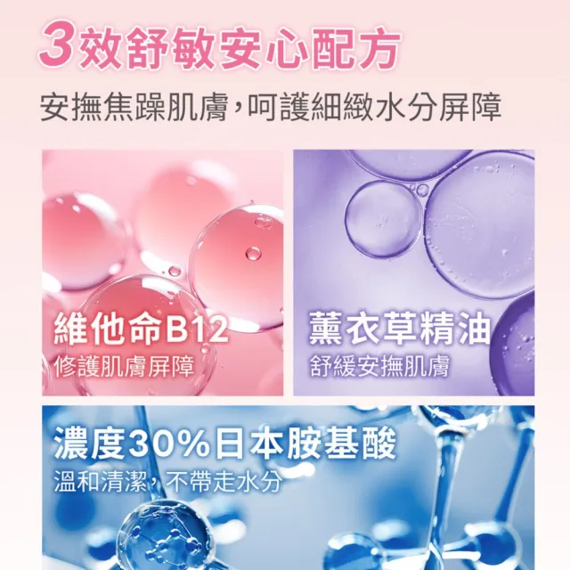 【DermaLab 德美醫研】洗臉 維他命B12胺基酸水感潔顏露130ml(3入組)