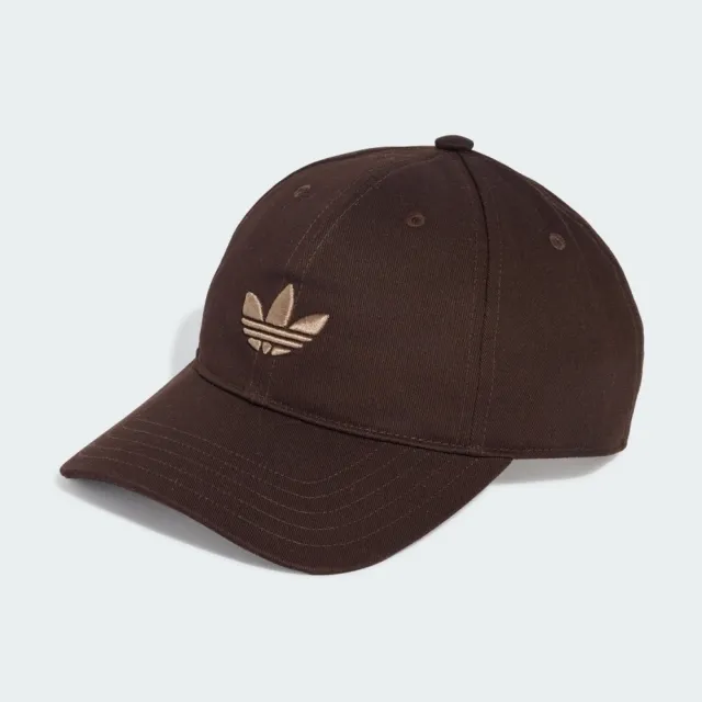 【adidas 愛迪達】Baseball Cap Ac 帽 運動帽 老帽 咖啡棕 戶外遮陽 休閒運動(KR1660)