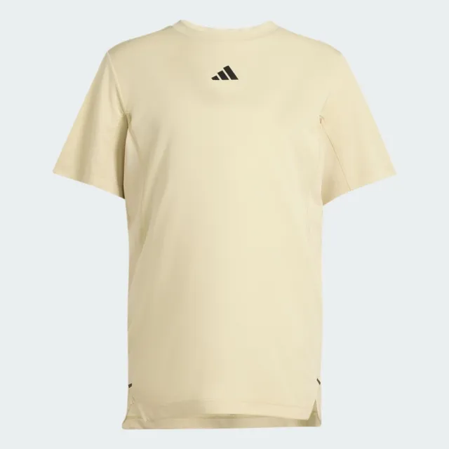 【adidas 愛迪達】短袖上衣 男 訓練 慢跑 亞規 D4T PrimeLift T 黃 KS1146