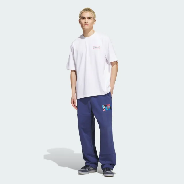 【adidas 愛迪達】短袖上衣 男 女 中性 三葉草 GONZ MOD TEE 白 KQ6272