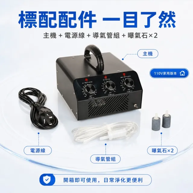 YOKA 優家廚電 多功能臭氧淨化器 空氣淨化 蔬果清洗 110V 手提式設計 20g 居家適用