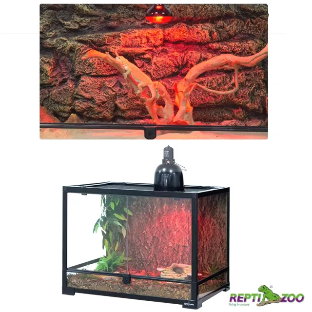 【REPTIZOO 瑞普】100W 全天候紅外線加熱燈 E27/取暖燈/夜間保溫燈泡(REPTI ZOO適用陸龜.兩棲爬蟲類AR100)