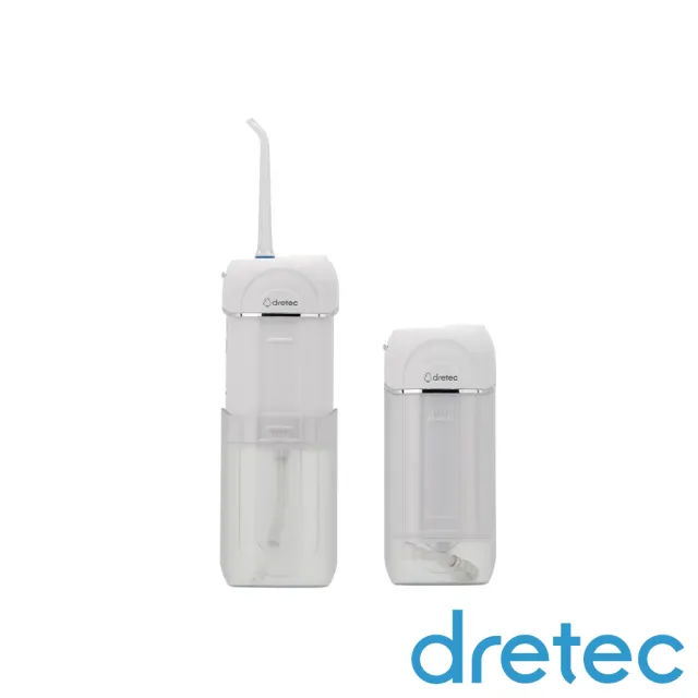 【DRETEC】日本多利科攜帶型USB五段式電動沖牙機-白色-160ml(FS-101WT)