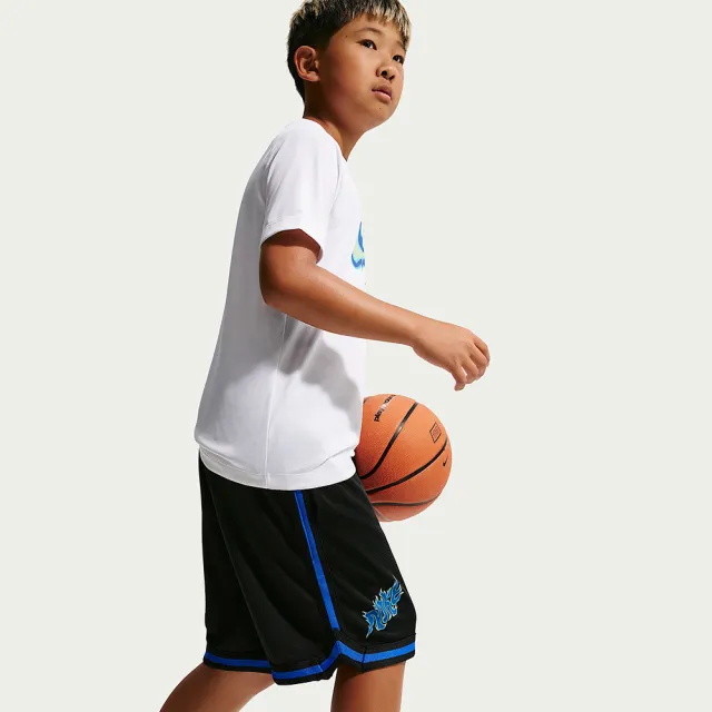 【NIKE 耐吉】短褲 童裝 大童 男童 運動褲 速乾 B NK DF DNA 24 SHORT 黑 IW1207-010
