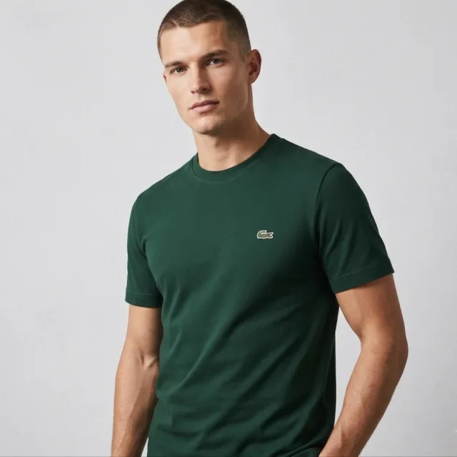 【LACOSTE】CLASSIC FIT 圓領短袖T恤(經典版型 LACOSTE鱷魚)
