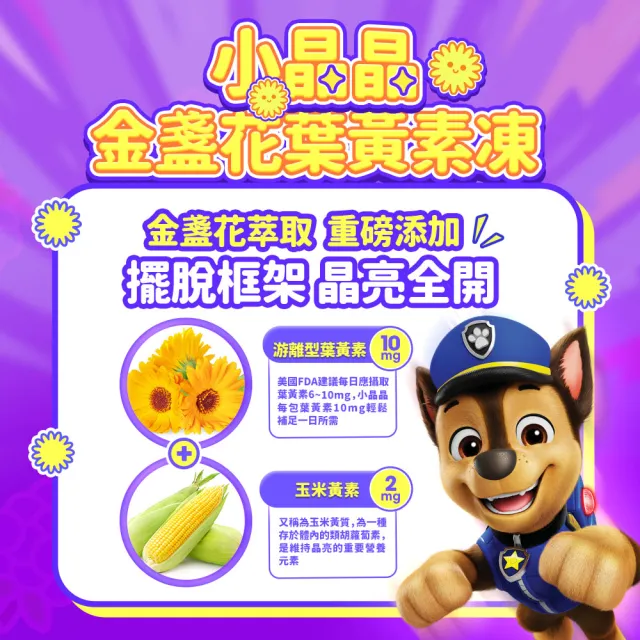 【EatBLISS 益比喜】機能營養凍汪汪隊晶亮版105入(葉黃素 兒童鈣 益菌凍 保健禮盒)