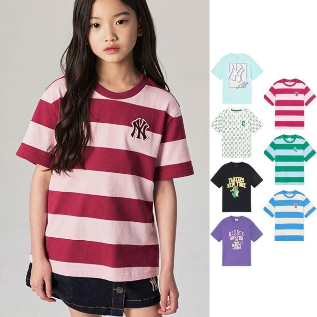 【MLB】童裝 短袖T恤 Monogram/Varsity系列 洋基/道奇/紅襪/守護者隊(7ATSMT143-多款任選)