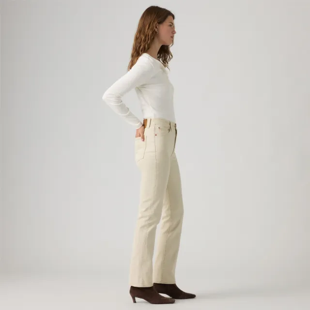 【LEVIS】Ribcage 高腰修身直筒牛仔褲 / 微彈性 女生牛仔褲 人氣新品 0081W-0004