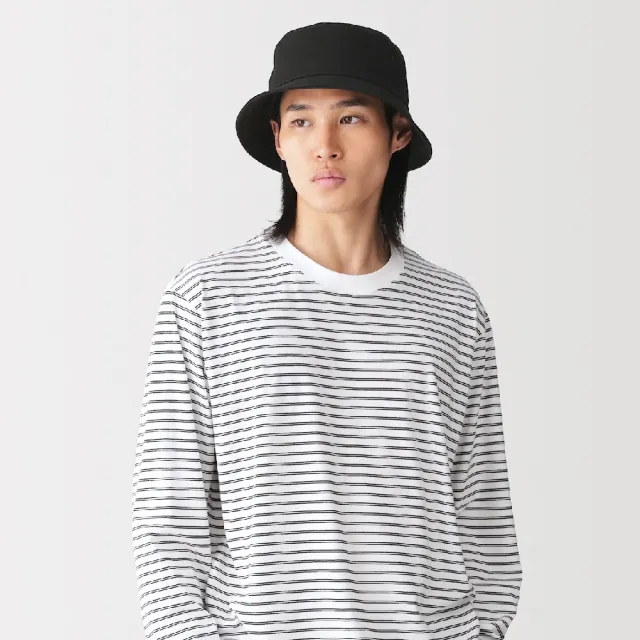 【MUJI 無印良品】棉斜紋織漁夫帽(黑色/米色/暗藍/深摩卡棕)