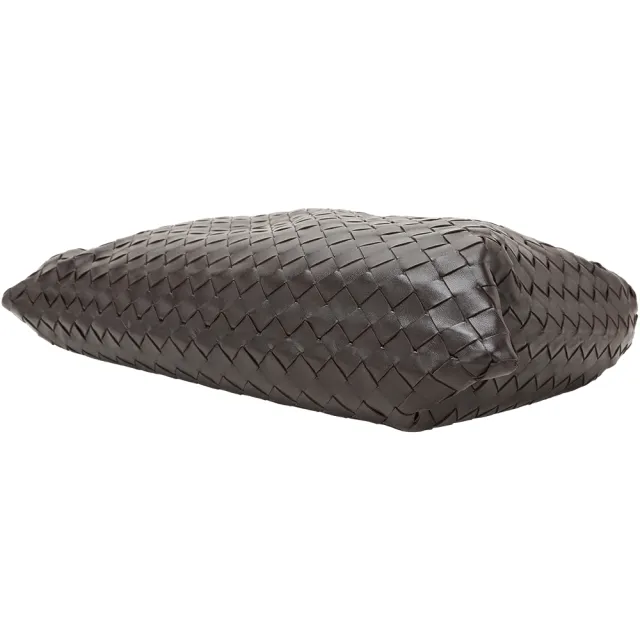【BOTTEGA VENETA 寶緹嘉】BV 小款 Hop 小牛皮編織肩背包(巧克力棕)