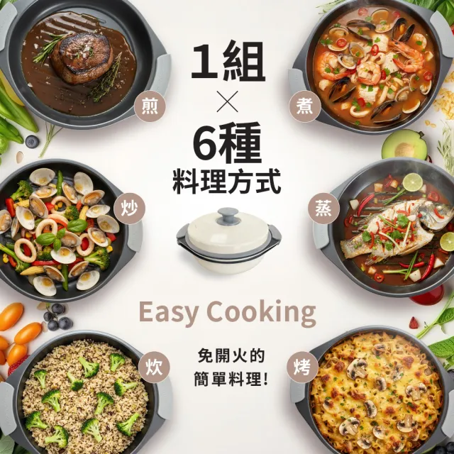 【ONE HOUSE】韓匠3件組 微波專用快速料理鍋 /加大鍋(微波專用 微波盒 萬用微波盒 多功能炊具 微波爐專用)