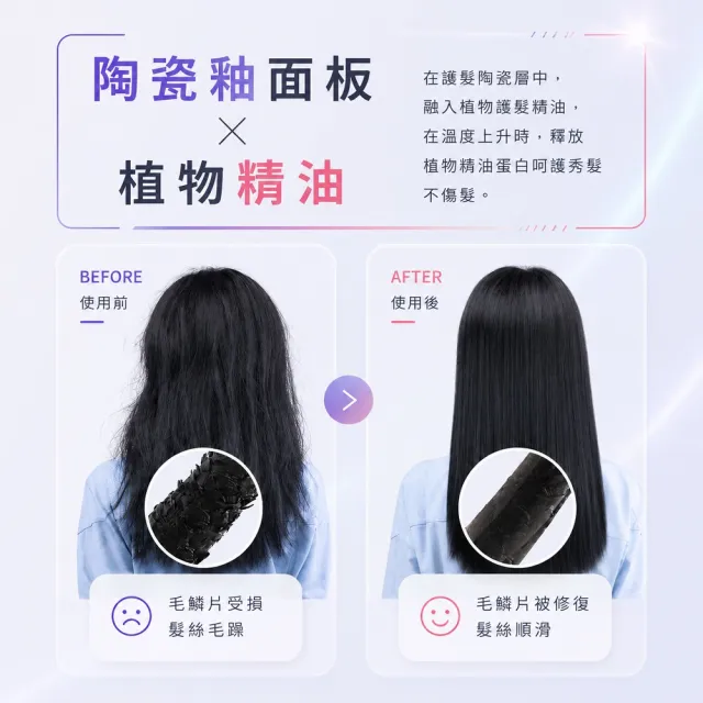 【SAMPO 聲寶】國際電壓百萬負離子溫控離子夾/直髮器/平板夾(HC-Z21A1L)
