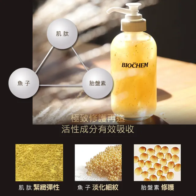 【雅聞倍優BIOCHEM】升級版 黃金胎盤極緻金露120ml(前導精華/抗老精華/精華液)