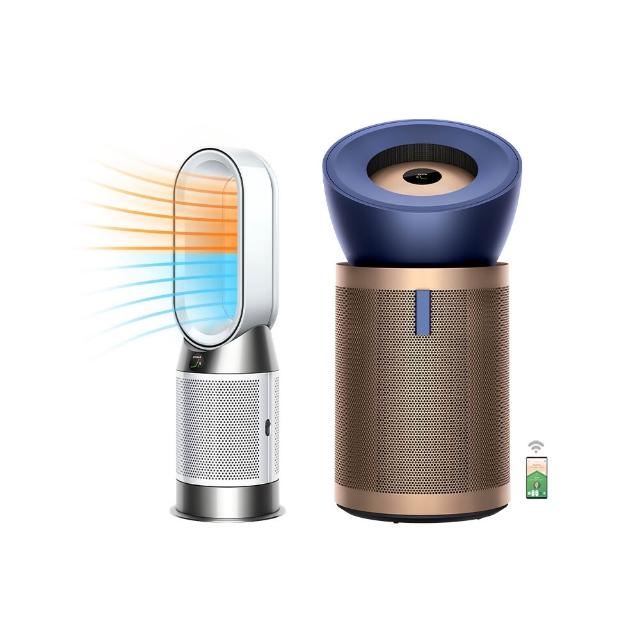 【dyson 戴森】BP04 強效極靜甲醛偵測空氣清淨機 + HP11 三合一涼暖智能空氣清淨機(銀白色) (超值組)