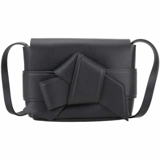【Acne Studios】Musubi 扭結小牛皮 肩背 手拿包(黑色 北歐 小眾精品)