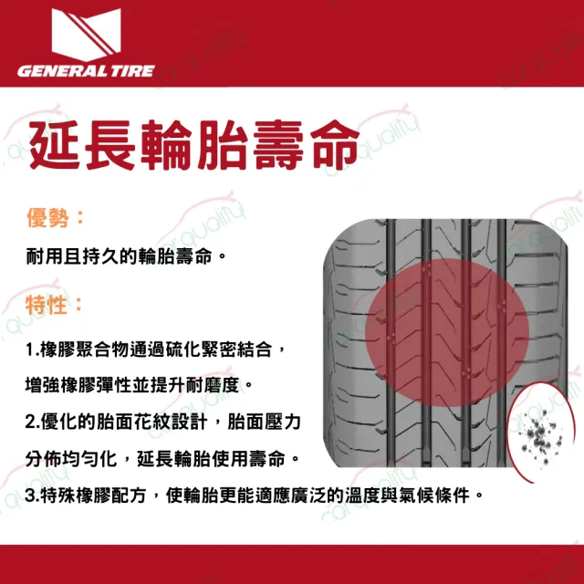 【General Tire 將軍】AltiMax GS6-205/55/16 四入組 送安裝 (車麗屋)