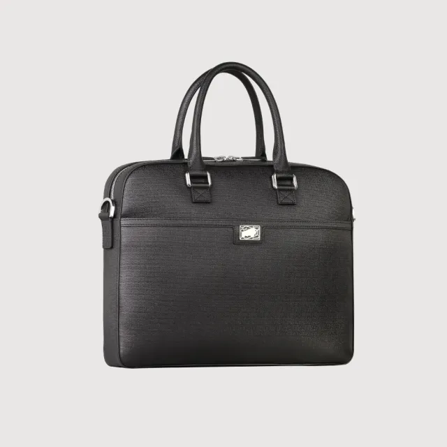 【BRAUN BUFFEL 德國小金牛】安德勒-1 公事包-黑色(BF531-TW65-BK) 男包送禮推薦
