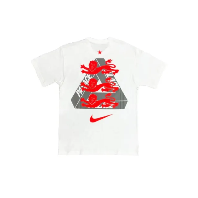 【NIKE 耐吉】Palace x Nike x England Premium Tee 英格蘭隊 聯名 短T 白/灰 IM6598