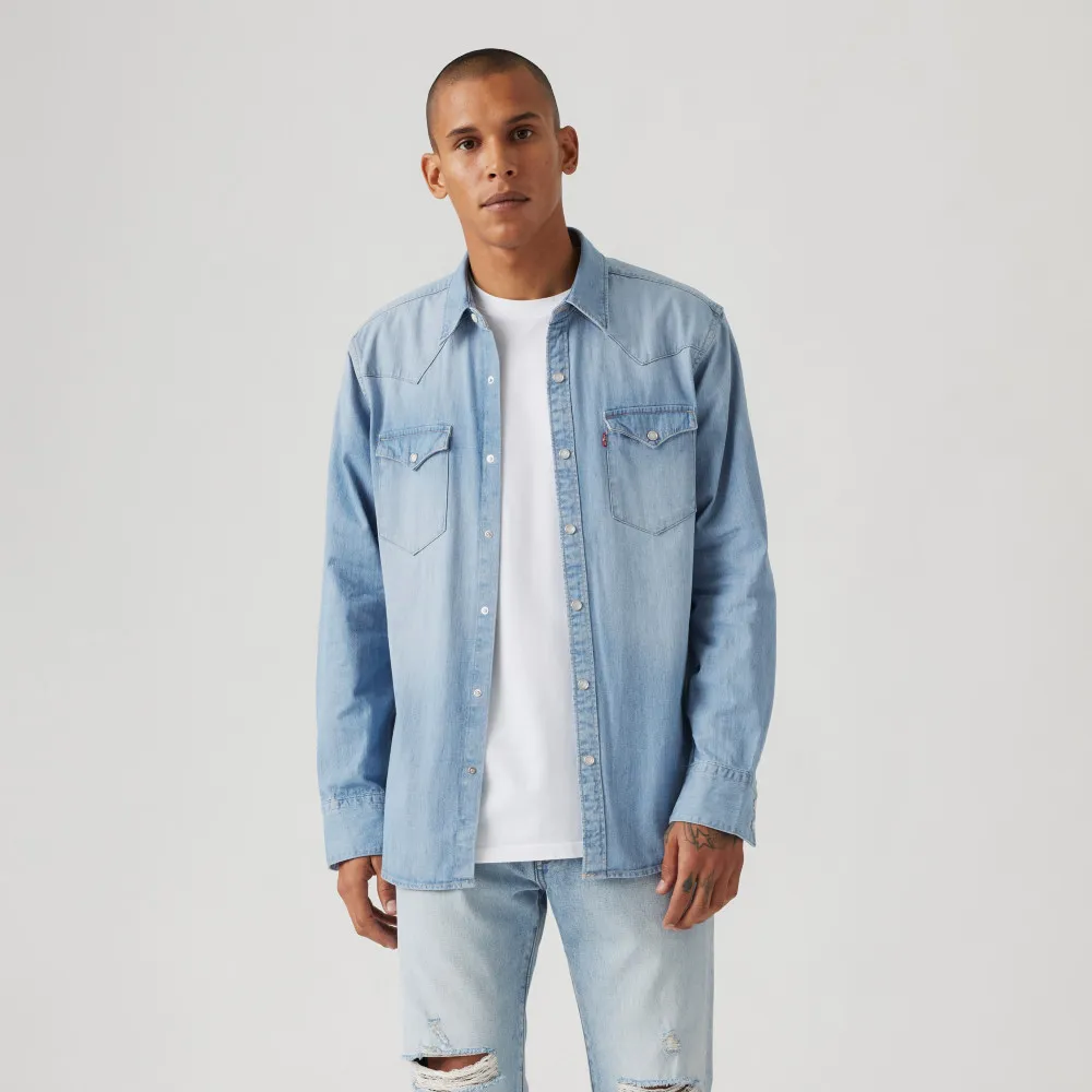 【LEVIS】牛仔襯衫 襯衫外套 男生上衣 熱賣單品 85744-0047